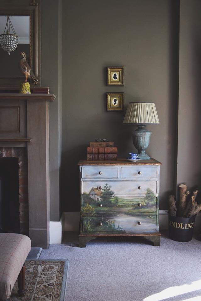 A traditional English countryside