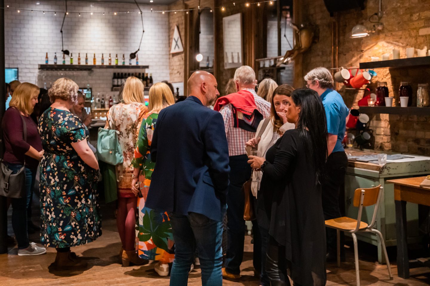 Guests mix and mingle and IOD launch 